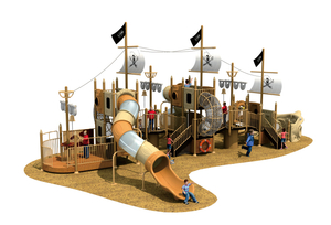 Pirates Ship Series Large Outdoor Playground Chiliden Slide