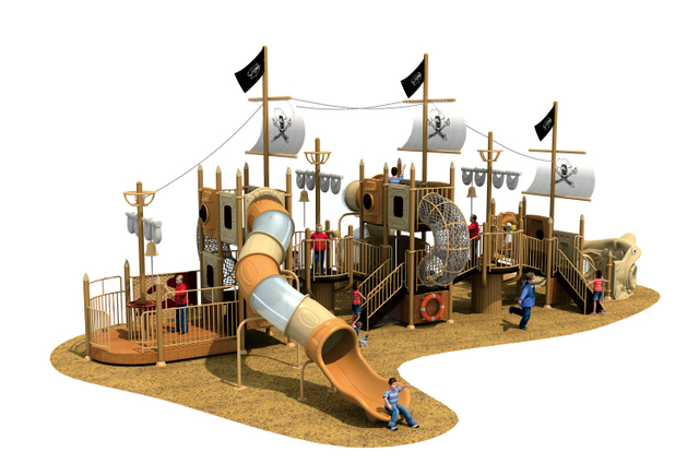 Pirates Ship Series Large Outdoor Playground Chiliden Slide