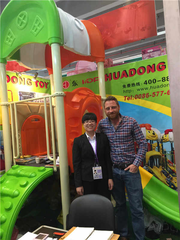 Huadong Toy 117th Canton Fair Chloe and our client