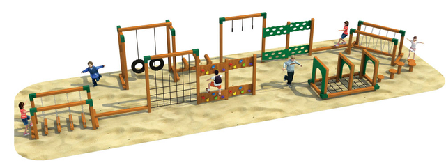 Wooden Playground Wooden Expansion Equipment Series HD-MTZ026-21398